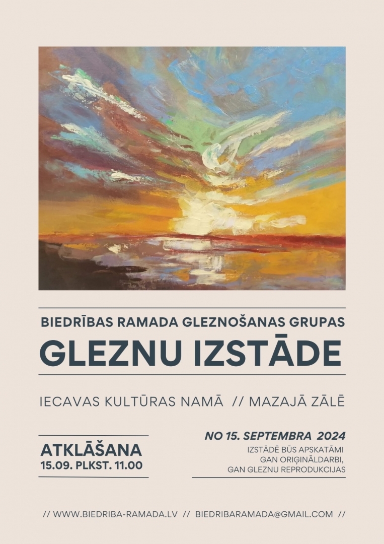 Ramadas gleznu izstāde 15 sept 2024