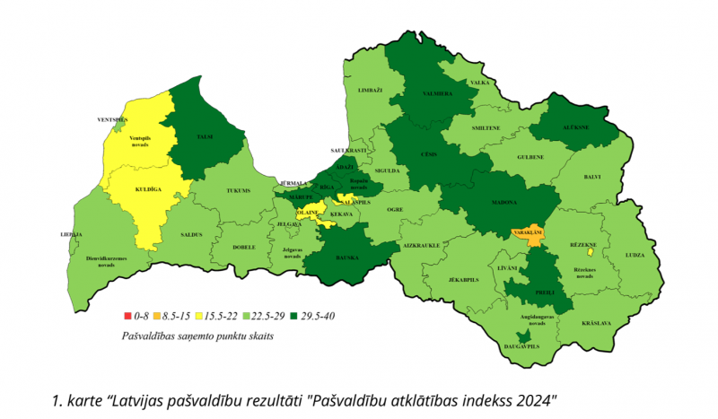 Pašvaldību atklātības indeksa karte