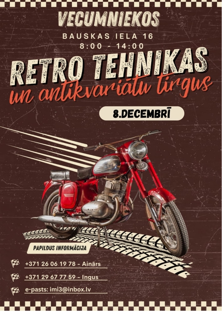 Retro tehnikas un antikvariātu tirgus