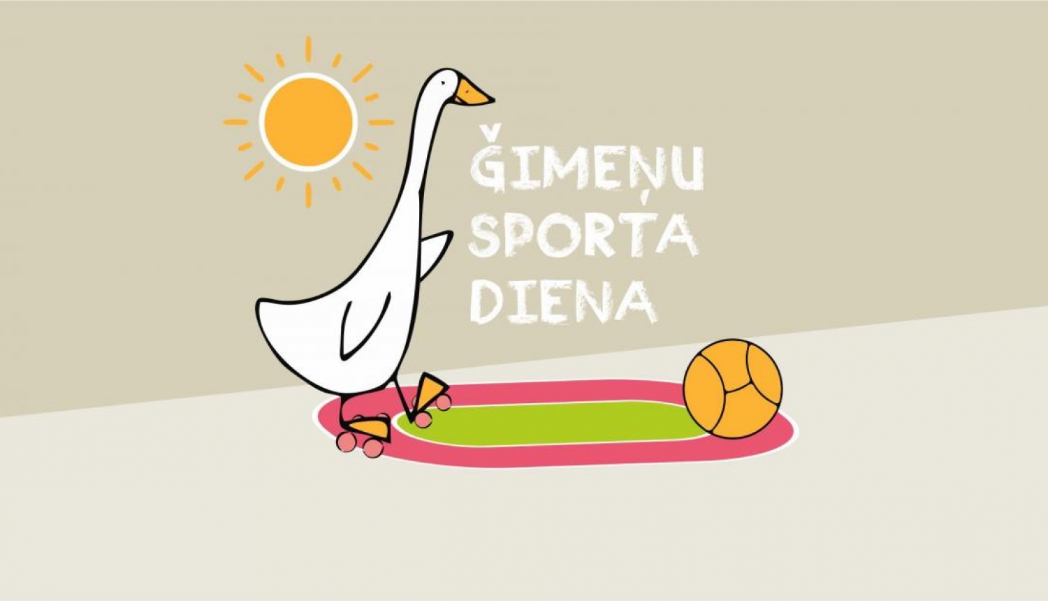 Ģimeņu sporta diena ilustrācija